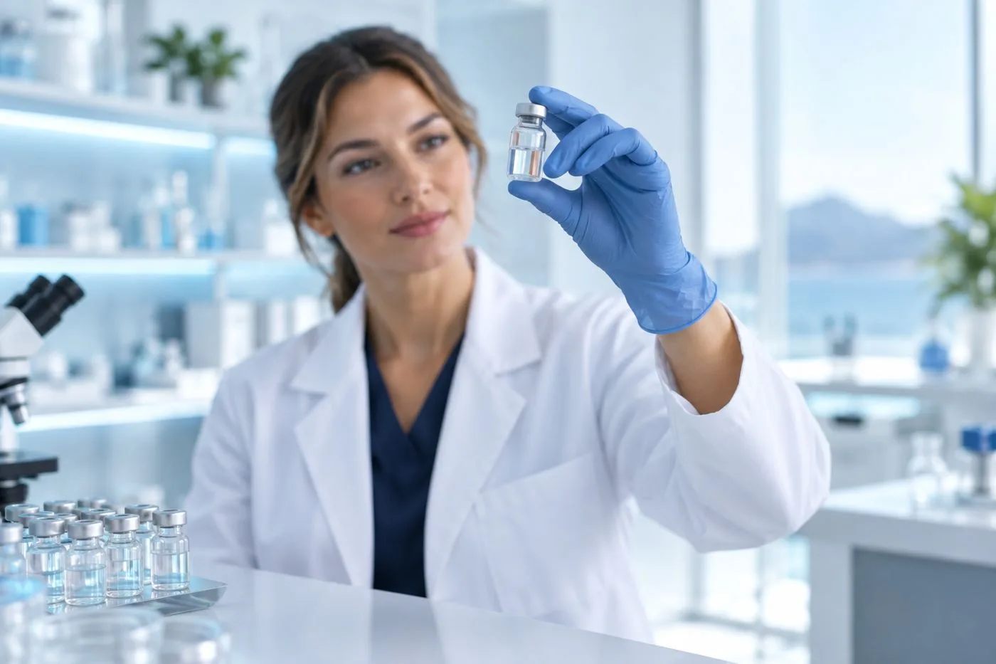 Pharmacy professional at work